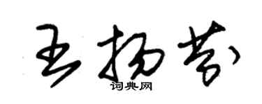朱锡荣王扬芬草书个性签名怎么写