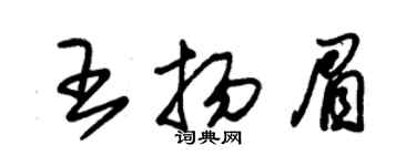 朱锡荣王扬眉草书个性签名怎么写