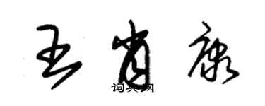 朱锡荣王肖康草书个性签名怎么写