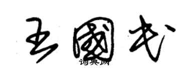 朱锡荣王国民草书个性签名怎么写