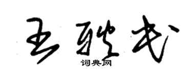 朱锡荣王耿民草书个性签名怎么写