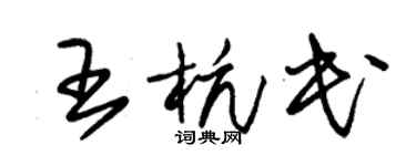 朱锡荣王杭民草书个性签名怎么写