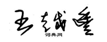 朱锡荣王越丰草书个性签名怎么写