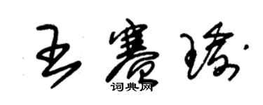 朱锡荣王赛瑜草书个性签名怎么写