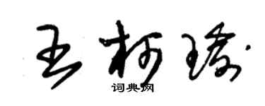 朱锡荣王柯瑜草书个性签名怎么写