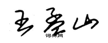 朱锡荣王孟山草书个性签名怎么写