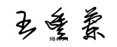 朱锡荣王丰兰草书个性签名怎么写