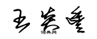 朱锡荣王炎丰草书个性签名怎么写