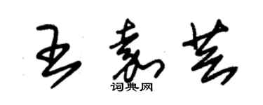 朱锡荣王嘉芸草书个性签名怎么写