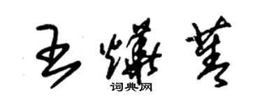 朱锡荣王烨菁草书个性签名怎么写