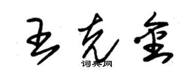 朱锡荣王克金草书个性签名怎么写