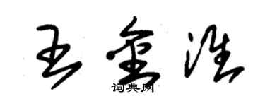 朱锡荣王金淮草书个性签名怎么写
