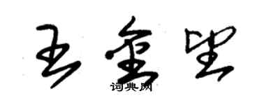 朱锡荣王金望草书个性签名怎么写