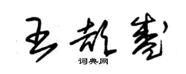 朱锡荣王颉盛草书个性签名怎么写