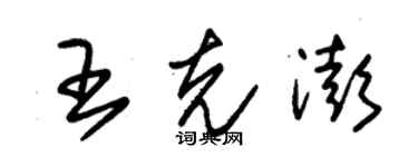 朱锡荣王克澎草书个性签名怎么写
