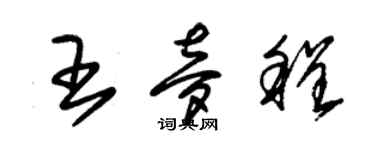 朱锡荣王梦程草书个性签名怎么写