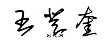 朱锡荣王登奎草书个性签名怎么写
