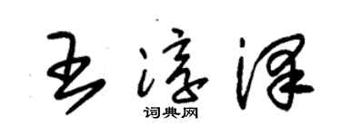 朱锡荣王淳泽草书个性签名怎么写