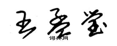 朱锡荣王孟莹草书个性签名怎么写