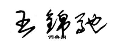 朱锡荣王锦驰草书个性签名怎么写