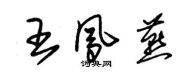 朱锡荣王凤燕草书个性签名怎么写