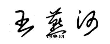 朱锡荣王燕河草书个性签名怎么写