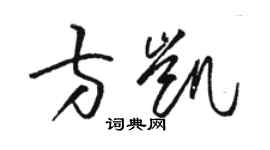 骆恒光方凯草书个性签名怎么写