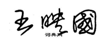 朱锡荣王映国草书个性签名怎么写