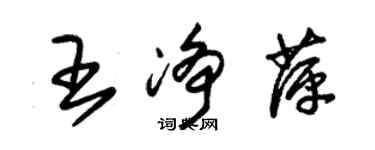 朱锡荣王净萍草书个性签名怎么写
