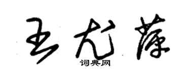 朱锡荣王尤萍草书个性签名怎么写