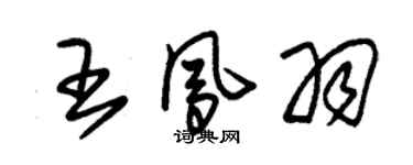 朱锡荣王凤羽草书个性签名怎么写