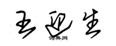 朱锡荣王迎生草书个性签名怎么写