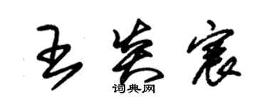朱锡荣王炎宸草书个性签名怎么写