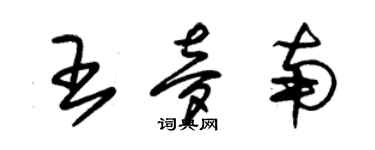 朱锡荣王梦南草书个性签名怎么写