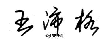 朱锡荣王沛格草书个性签名怎么写