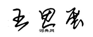朱锡荣王思展草书个性签名怎么写