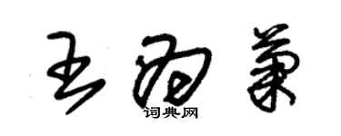 朱锡荣王为菊草书个性签名怎么写