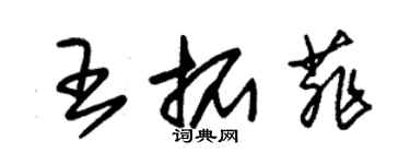 朱锡荣王拓菲草书个性签名怎么写