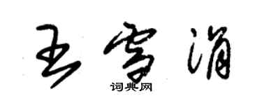 朱锡荣王雪涓草书个性签名怎么写