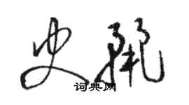 骆恒光史丽草书个性签名怎么写