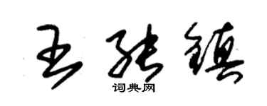 朱锡荣王能镇草书个性签名怎么写