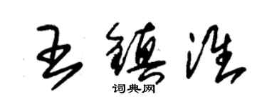 朱锡荣王镇淮草书个性签名怎么写