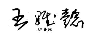 朱锡荣王雅懿草书个性签名怎么写