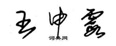 朱锡荣王申霞草书个性签名怎么写