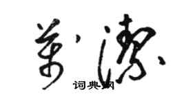 骆恒光万洁草书个性签名怎么写