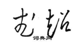骆恒光武超草书个性签名怎么写