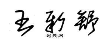 朱锡荣王新舒草书个性签名怎么写