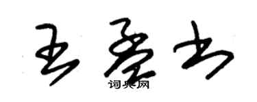 朱锡荣王孟书草书个性签名怎么写