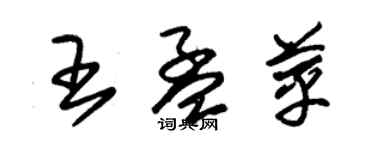 朱锡荣王孟苹草书个性签名怎么写