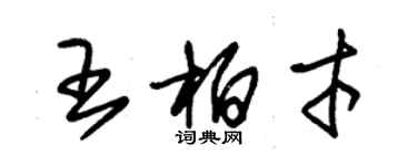 朱锡荣王柏才草书个性签名怎么写
